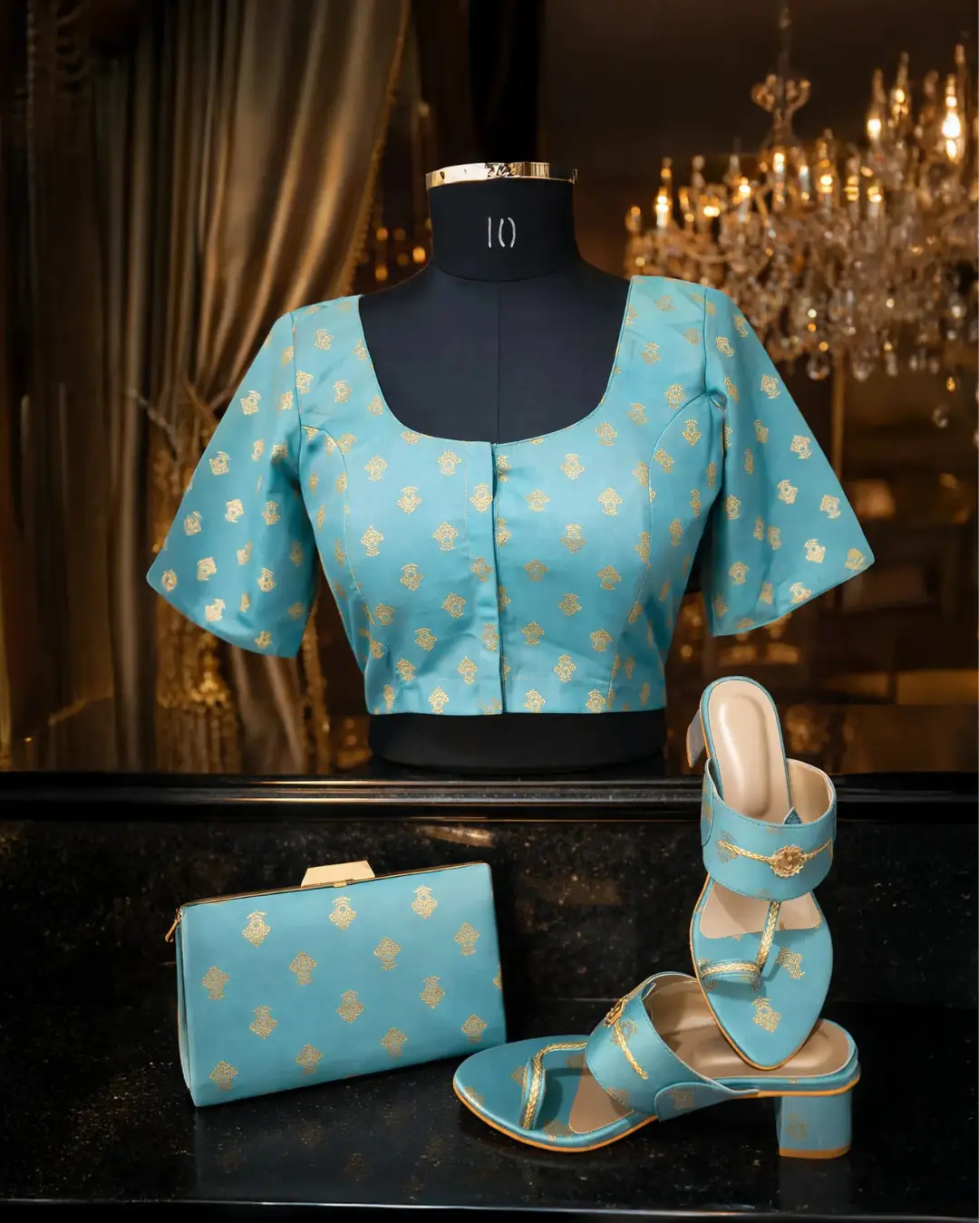 The Azure Edit - Gold Motif Luxe Set